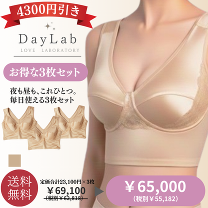 デイラボ（シャンパンゴールド）3枚セット
